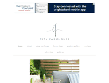 Tablet Screenshot of cityfarmhouse.com